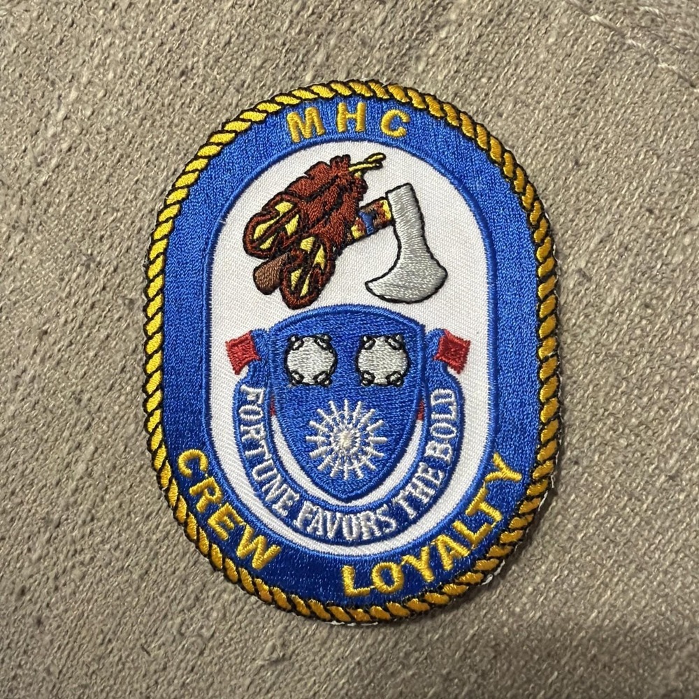 Vintage MHC Crew Loyalty Fortunae Favores The Bold Military Patch Embroidered